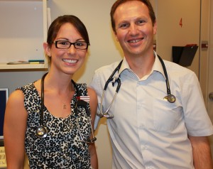 Resident Stephanie Spadotto with Preceptor Dr. Alex Kolbasnik